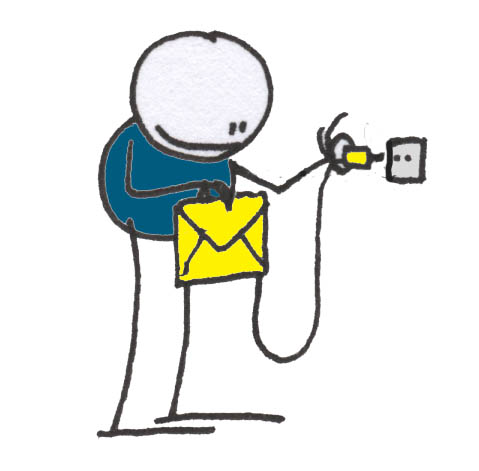 schick dem ribu ein mail